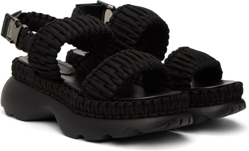 Moncler Black Belay Sandals - Picture 2