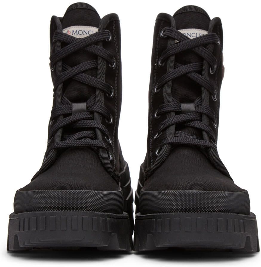 Moncler Black Canvas Pyla Boots - Picture 5
