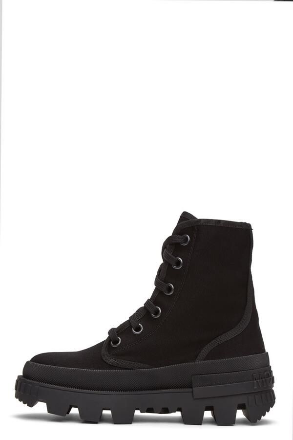 Moncler Black Canvas Pyla Boots - Picture 3