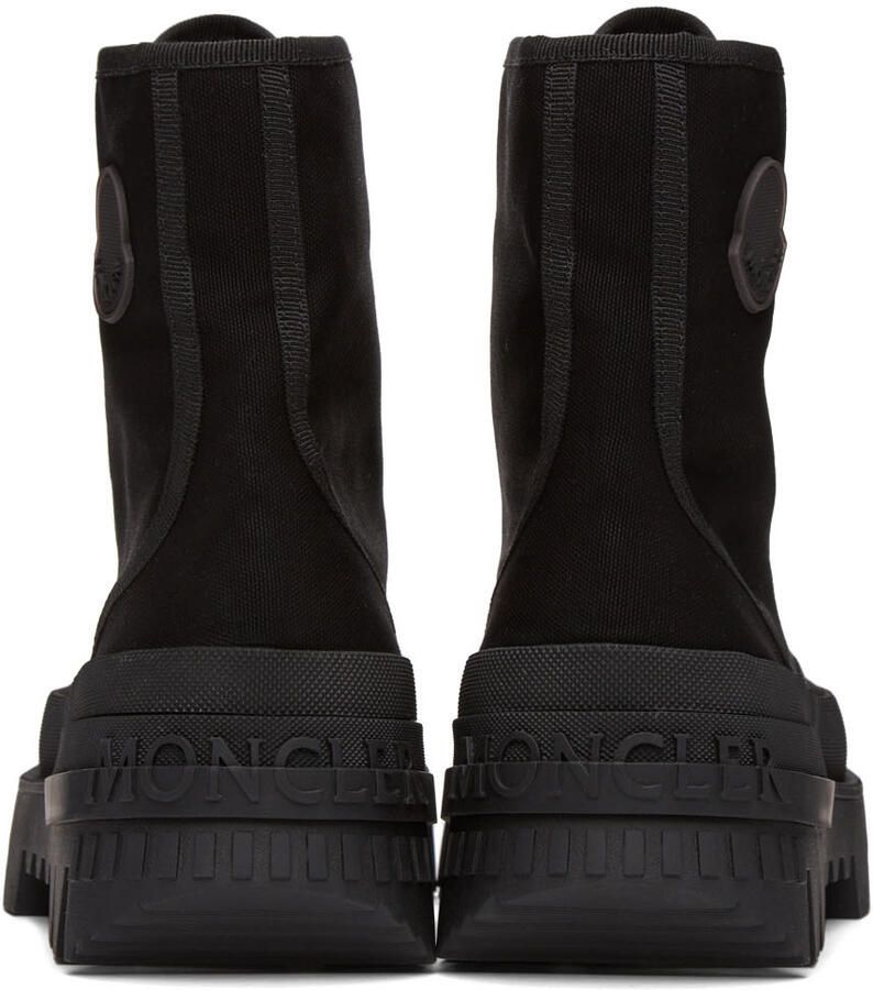 Moncler Black Canvas Pyla Boots