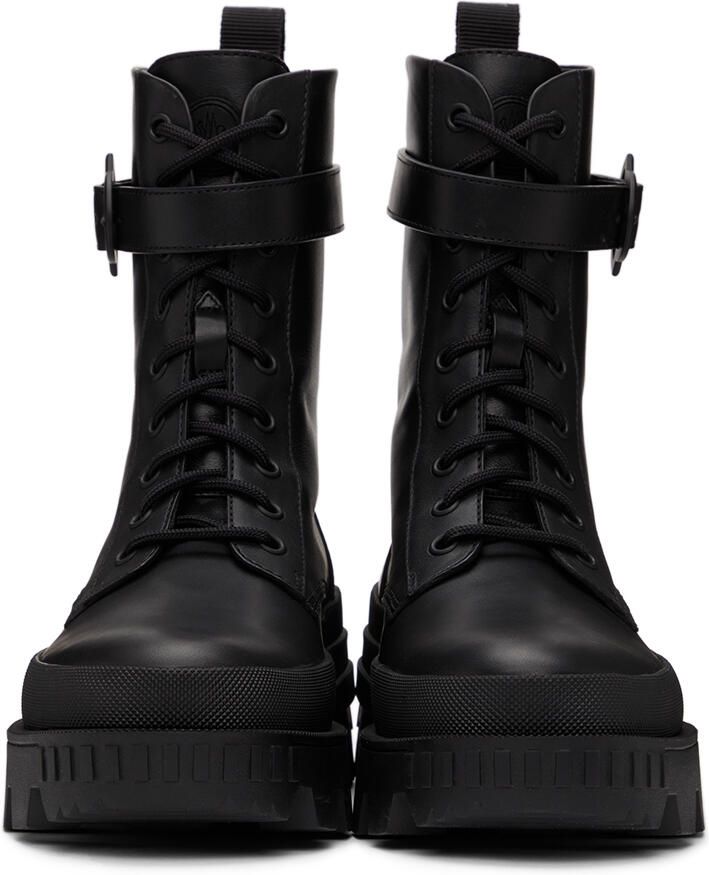 Moncler Black Carinne Lace-Up Boots - Picture 2