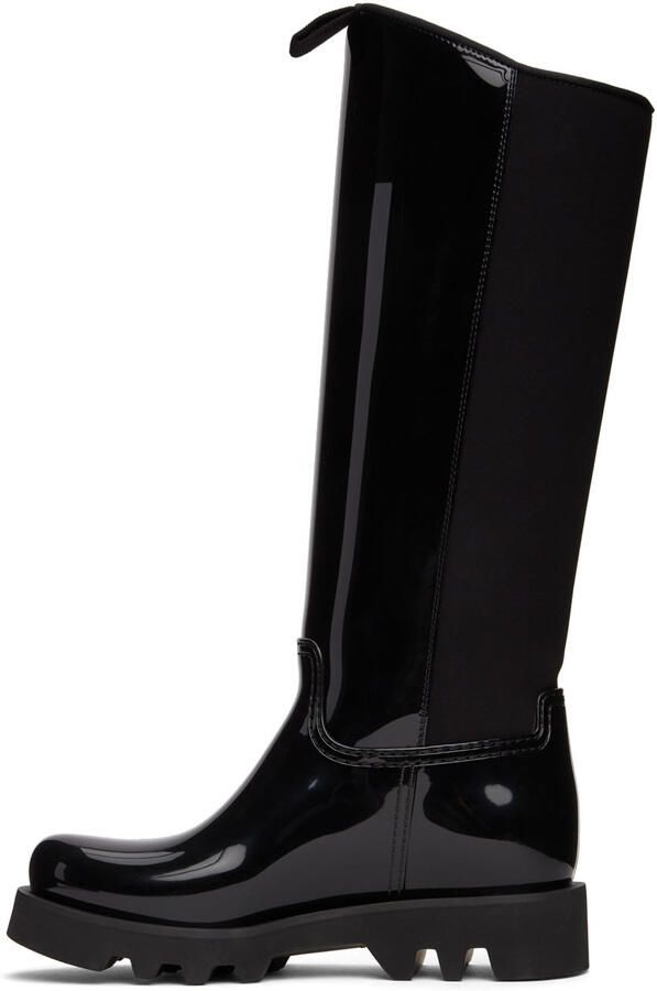 Moncler Black Gilla Rain Boots