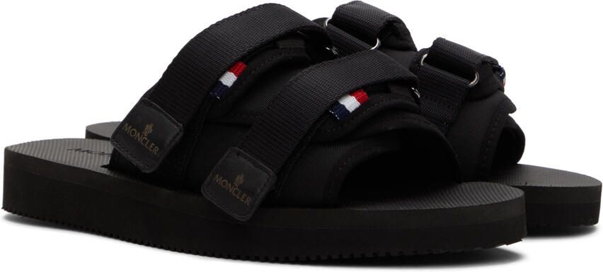 Moncler Black Slideworks Sandals - Picture 2