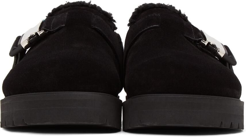 Moncler Black Suede Mon Mule Slides - Picture 3
