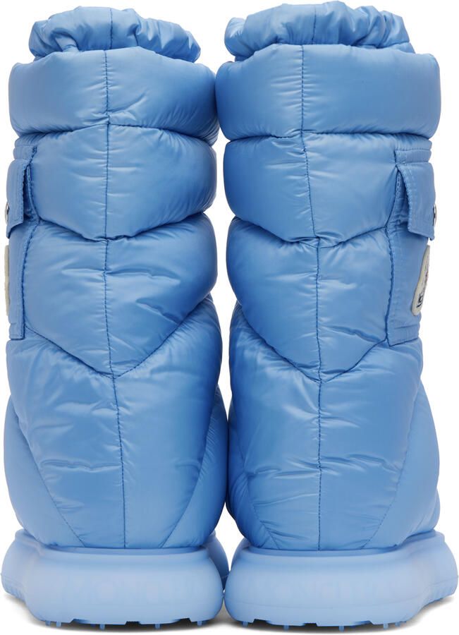 Moncler Blue Gaia Pocket Down Boots - Picture 5