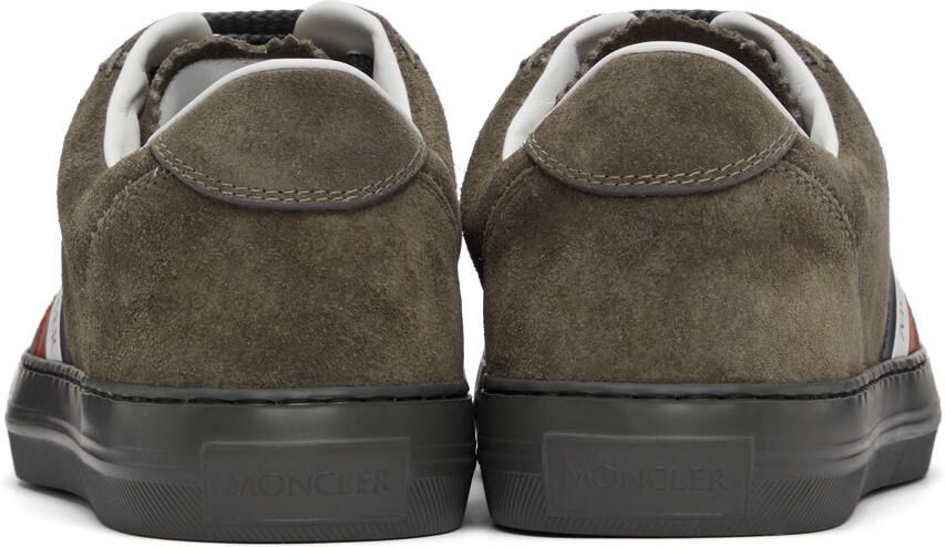 Moncler Grey Suede New Monaco Sneakers - Picture 3