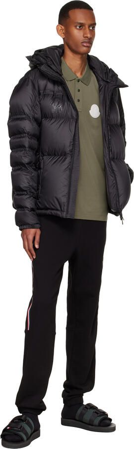 Moncler Khaki & Black Slideworks Sandals - Picture 4