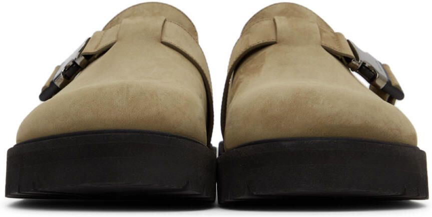 Moncler Khaki Mon Mules - Picture 3