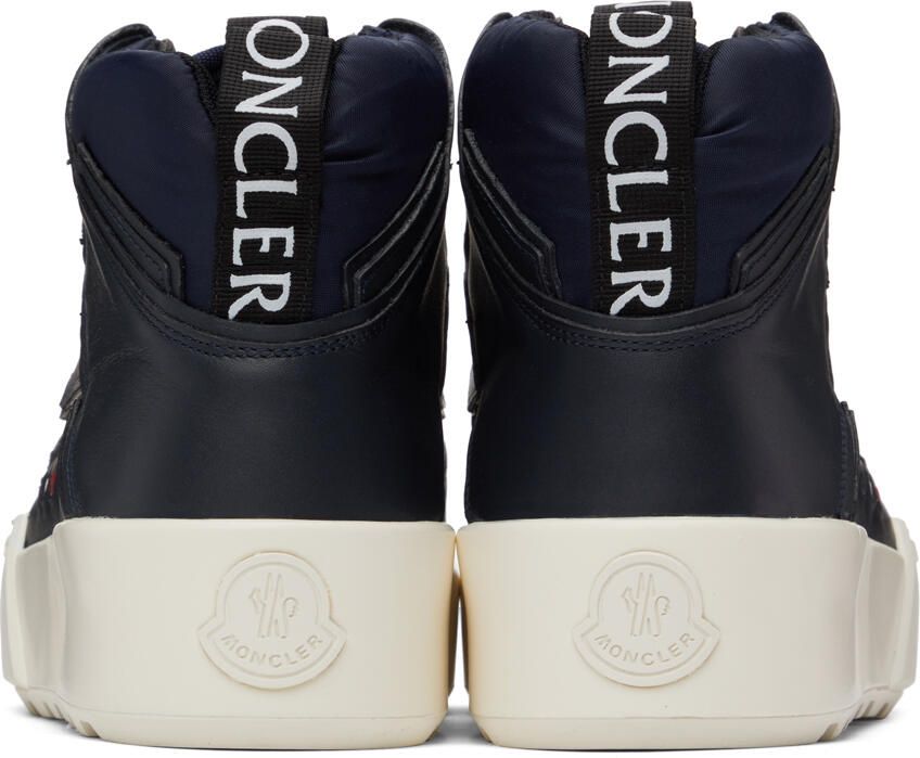 Moncler Navy Promyx Space High Sneakers - Picture 5