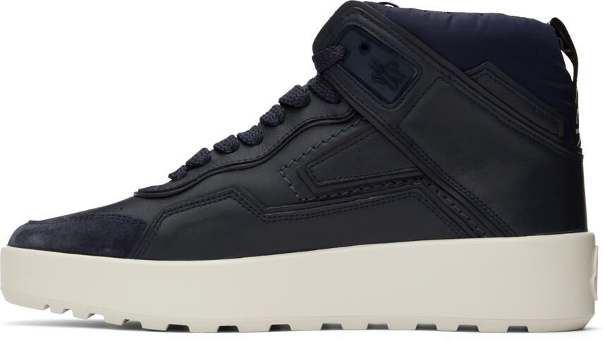 Moncler Navy Promyx Space High Sneakers - Picture 3