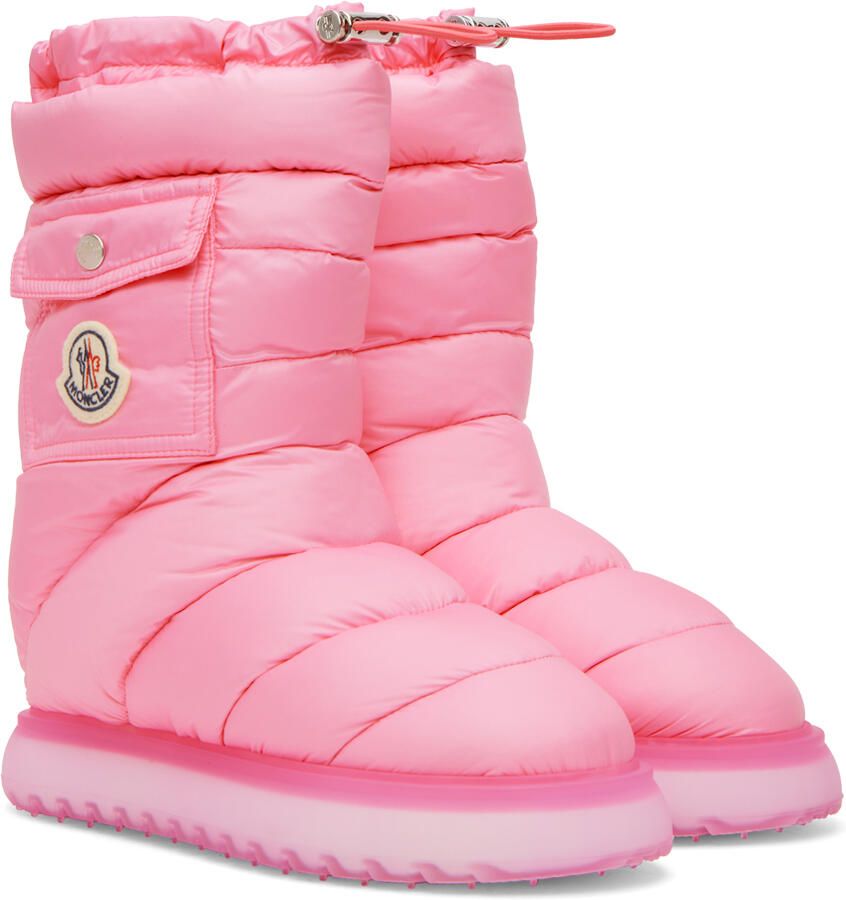 Moncler Pink Gaia Pocket Down Boots