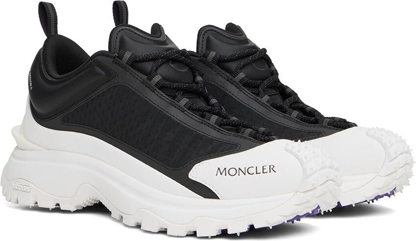 Moncler SSENSE Exclusive Black & White Trailgrip Lite Sneakers - Picture 2