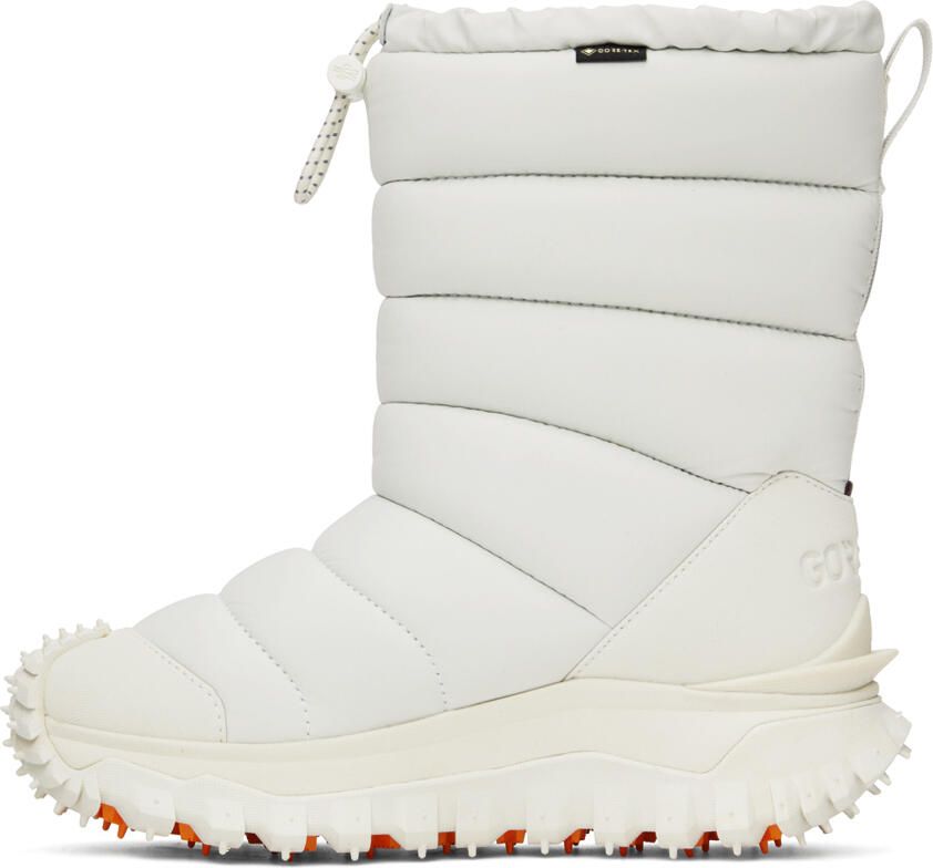 Moncler White Apres Trail High Snow Boots - Picture 2