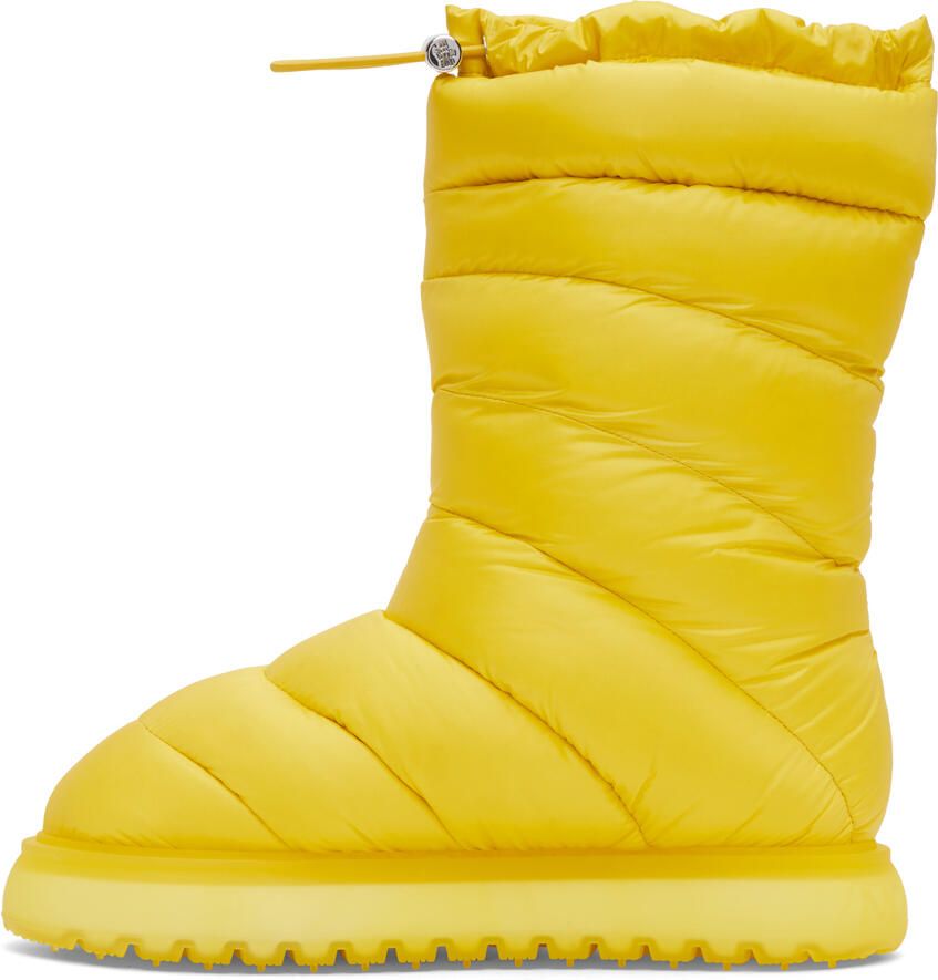 Moncler Yellow Gaia Pocket Down Boots - Picture 2
