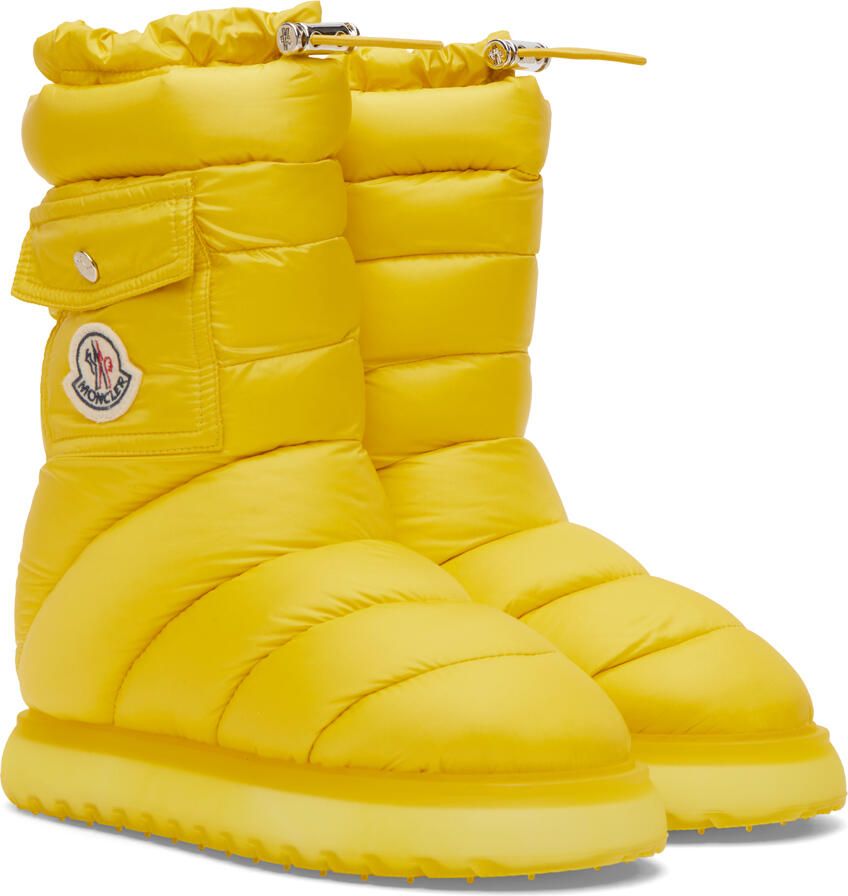 Moncler Yellow Gaia Pocket Down Boots
