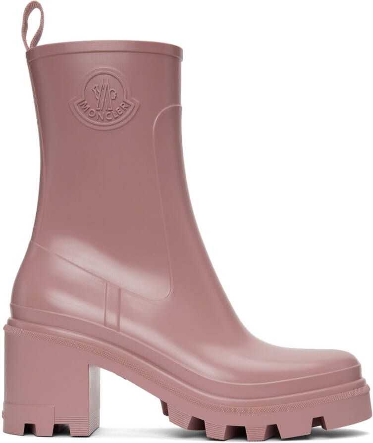 Moncler Pink Loftgrip Boots - Picture 5