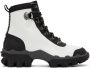 Moncler White & Black Helis Boots - Thumbnail 1