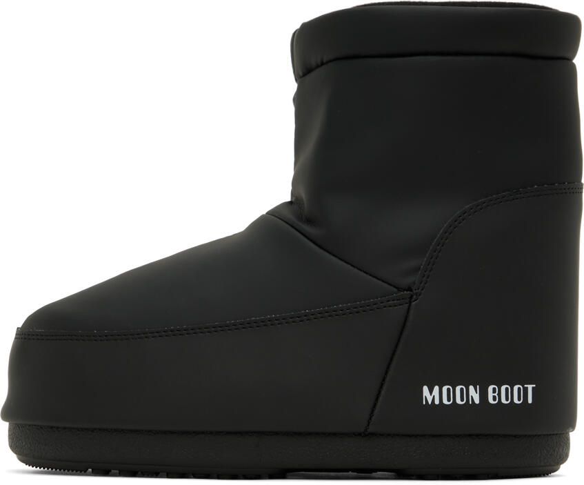Moon Boot Black No Lace Ankle Boots - Picture 2