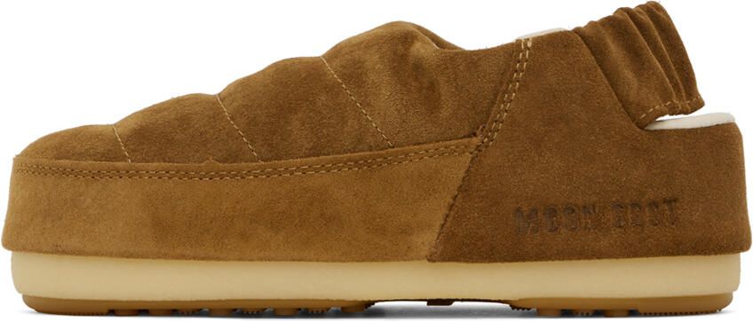 Moon Boot Tan Evolution Slippers - Picture 3