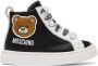 Moschino Baby Black Teddy High Sneakers - Thumbnail 1