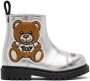 Moschino Baby Silver Teddy Chelsea Boots - Thumbnail 1