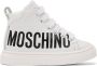 Moschino Baby White Maxi Logo Sneakers - Thumbnail 1