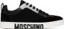 Moschino Black & Gray Side Logo Sneakers - Thumbnail 1