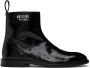 Moschino Black Crinkled Boots - Thumbnail 1