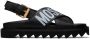 Moschino Black Criss-Cross Sandals - Thumbnail 1