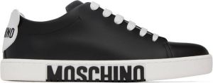 Moschino Black Embroidered Sneakers