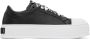 Moschino Black Faux-Leather Sneakers - Thumbnail 1