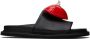 Moschino Black Inflatable Heart Slides - Thumbnail 1