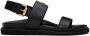 Moschino Black Leather Sandals - Thumbnail 1