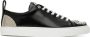 Moschino Black Leather Sneakers - Thumbnail 1