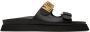 Moschino Black Logo Sandals - Thumbnail 1