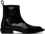 Moschino Black Pointed Toe Boots - Thumbnail 1