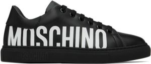 Moschino Black Printed Sneakers