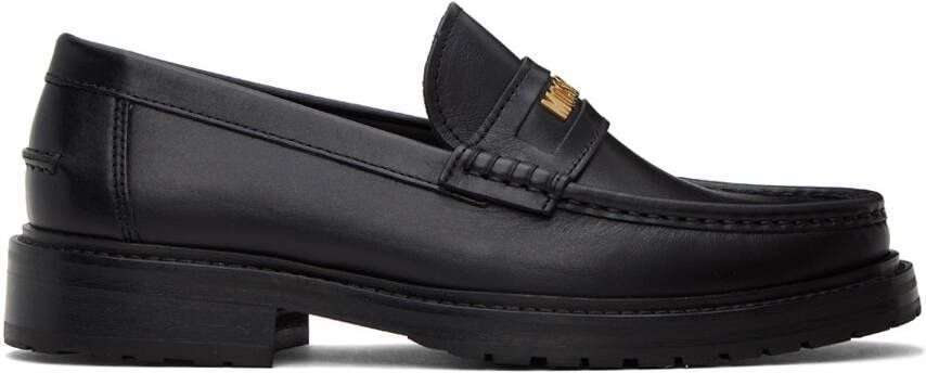Moschino Black Varsity Loafers