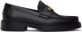 Moschino Black Varsity Loafers - Thumbnail 1