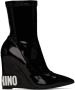 Moschino Black Wedge Ankle Boots - Thumbnail 1