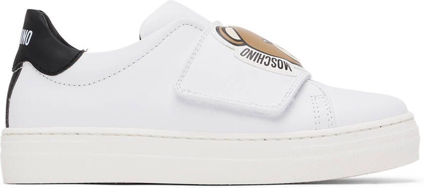 Moschino Kids White Graphic Sneakers