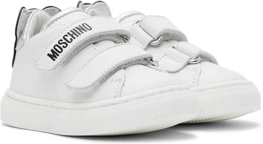Moschino Baby White Teddy Sneakers - Picture 2