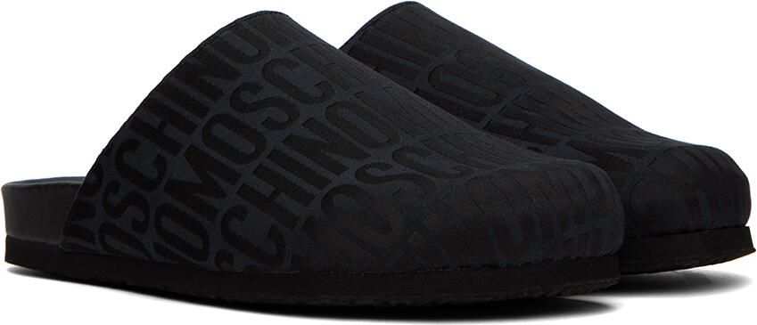 Moschino Black All-Over Logo Loafers - Picture 2