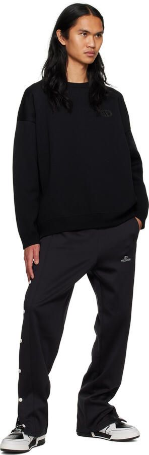 Moschino Black & White Streetball Asymmetrical Sneakers - Picture 4