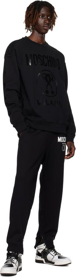 Moschino Black & White Streetball Sneakers - Picture 4