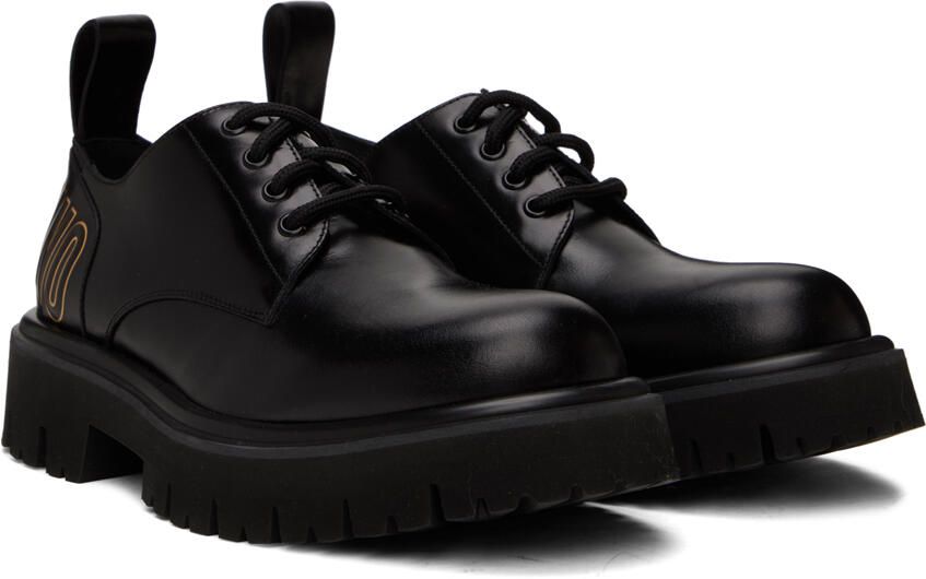 Moschino Black Combat Derbys - Picture 2