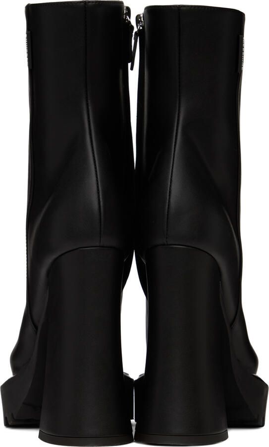 Moschino Black Embossed Boots - Picture 5