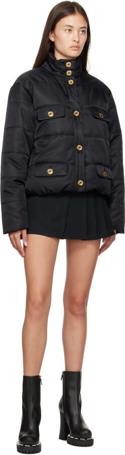 Moschino Black Embossed Boots - Picture 4