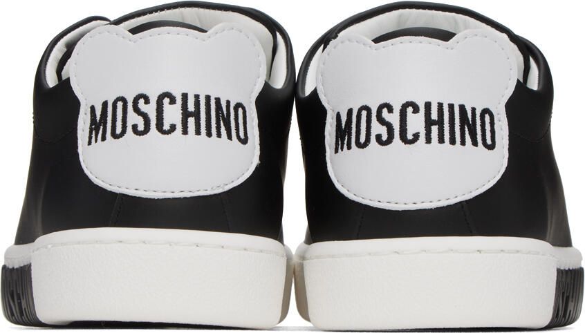 Moschino Black Embroidered Sneakers