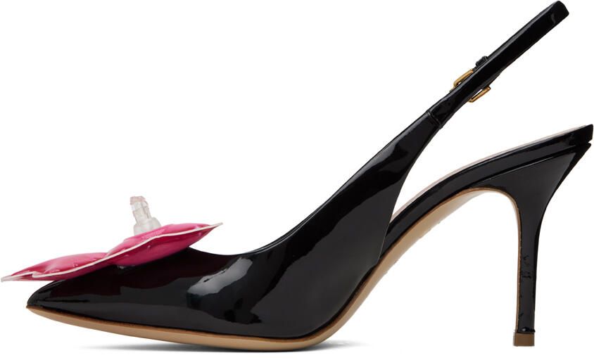 Moschino Black Inflatable Bow Pumps - Picture 3